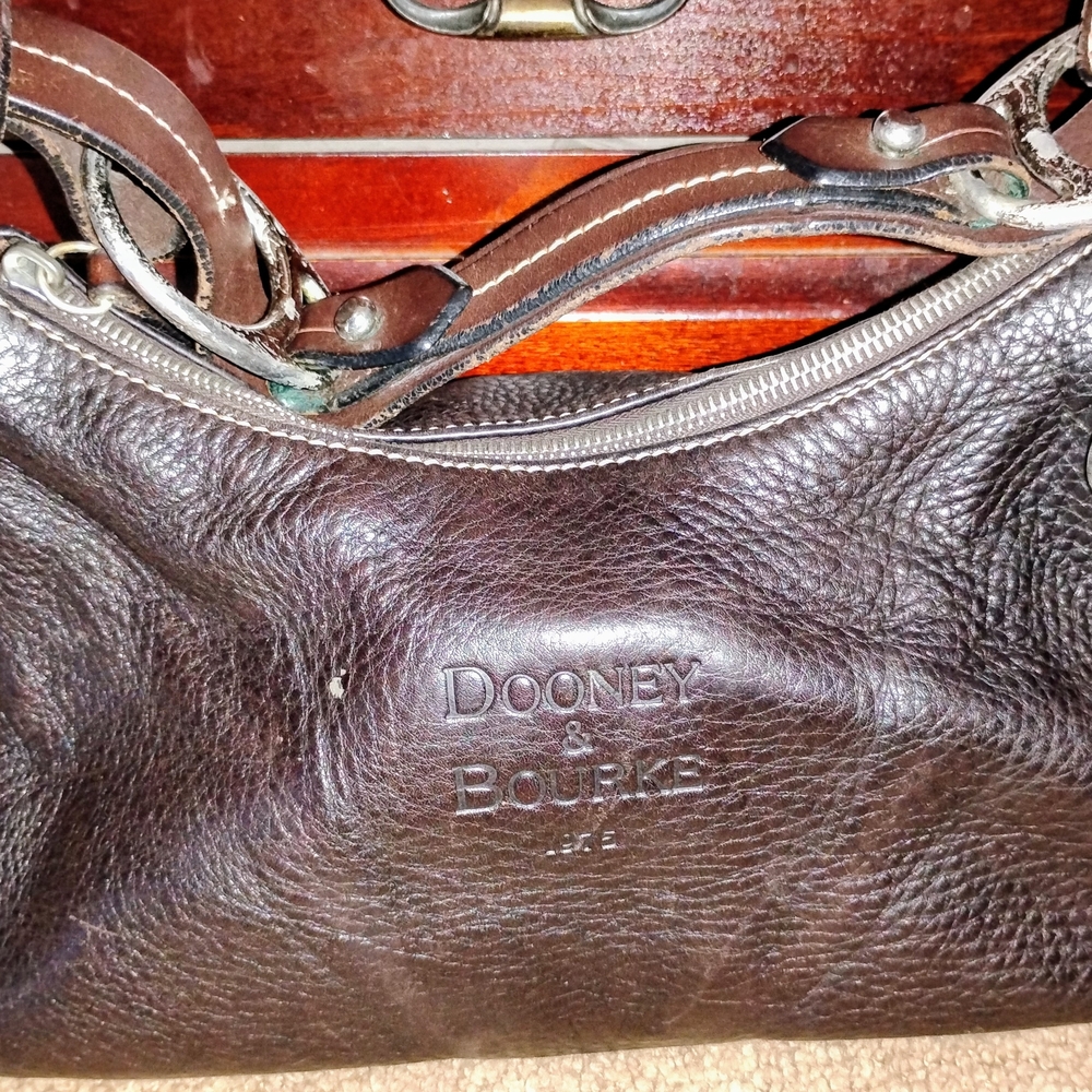 Dooney & Bourke Brown Leather Hobo Bag